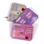 CUIKCA New Fashion Women Glitter Leather Slim Wallet Zipper Coin Girl Purse Buckle ID Bank Credit Card Holder  ID & Card Holder