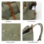Wholesale waxed canvas waterproof travel computer bags High Quality Large Retro Leather outdoor sports Fashion travel Backpack