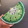 Watermelon Diamond Dinner Bag Flat Bottom Full Diamond Handheld Bag