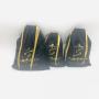 Custom Gold Logo Black Jewelry Drawstring Dust Velvet Bag Super Soft Velvet Gift Cosmetic Pouch