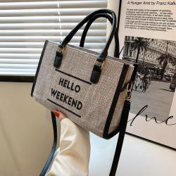 KBW373 New Fashion Women Single Shoulder Bag Ladies Summer Canvas Bag Large Capacity Women Handbag Female Luxury Tote Bags