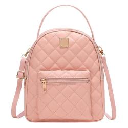 KBW523 Double Zipper Backpack Ladies Backpack Wholesale Girls Schoolbag PU Fashion Style Mini Double Shoulder Bag