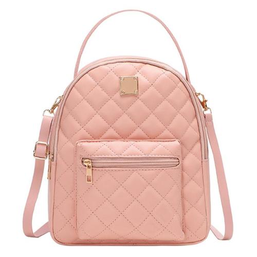 KBW523 Double Zipper Backpack Ladies Backpack Wholesale Girls Schoolbag PU Fashion Style Mini Double Shoulder Bag