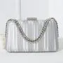 New Ladies Evening Bag Diamond Handbags Women Banquet Dinner Clutch Bag Chain Small Square Bag