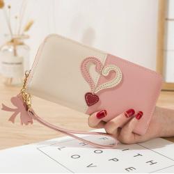 Latest Ladies Clutch Card Holder Leather Long Women Wallet with Tassel