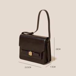 Custom Logo PU Leather Handbag Luxury Message Bag  Ladies Adjustable Shoulder Bag  For Women