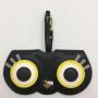 2024 Custom Logo Eye Sun Glasses Pouch Case For Unisex Bag Handbag With Leather Wristlet