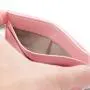 Custom cute PU card holder pink saffiano leather rfid blocking slim women credit card wallet