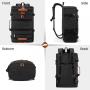 OEM 40L Vintage Canvas Rucksack Convertible Duffel Bag with Shoe Compartment for Men Women Carry On Travel Backpack For Hiking