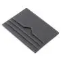 Customized Logo Card Holder Mini Slim Wallet Men Rfid Credit  PU Leather Card Holder With 6 Card Slot