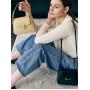 2022 Latest Design OEM Mini Hobo Bags 100%PU Leather Half Moon Bags Retro Women Hobo Bag For Wholesale Price