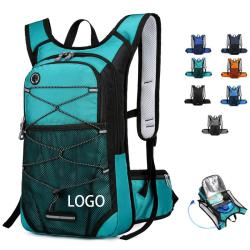 Custom Logo Lightweight Durable Collapsible Sports Water Bag Backpack Bike Riding Hiking Outdoor Camping Backpack