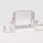 Keymay Summer New Multicolor Waterproof Adjustable Strap Transparent PVC Shoulder Bag Clear Crossbody Messenger Bag