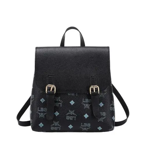 2024 Women's Fashion Small Backpack and Shoulder Bag Printed Contrast Color Bag Lady Style Wholesale