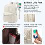 LOVEVOOK wholesale 2023 geometric backpacks school bags fashion quilted business bags large 15.6 17in travel laptop backpacks