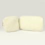 Keymay No MOQ RTS Winter S M L XL Travel Toiletry Bag Makeup Organizer Coin Purse Teddy Mini Cosmetic Bag Makeup Pouch Bag