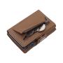 Men's aluminum alloy wallet coin folder metal card bag rfid blocking pop up card holder