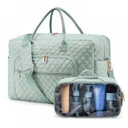 LOVEVOOK Quilted Hospital Ddelivery Duffel Bag Designer Weekender Overnight Duffle Tote Waterproof Carry on Luggage Travel Bags