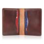 RFID blocking leather card holder bifold wallet credit card holder genuine leather bifold card holder for men
