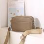 Hot selling crossbody bags women handbags ladies luxury shoulder bag solid color pu leather bag with canvas strap wholesale