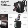 LOVEVOOK 17.3 in Laptop Travel Backpack Carry On Bags Outdoor School Business Backpacks with 3 Packing Cubes 35L Luggage Bag