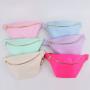 Keymay RTS Stock Custom Logo Embroidery Chenille Varsity Letter Patches Crossbody Purse Women Waist Bag Custom Fanny Pack