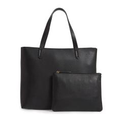 Good quality handbag pu leather shopper bag tote bags with custom logo