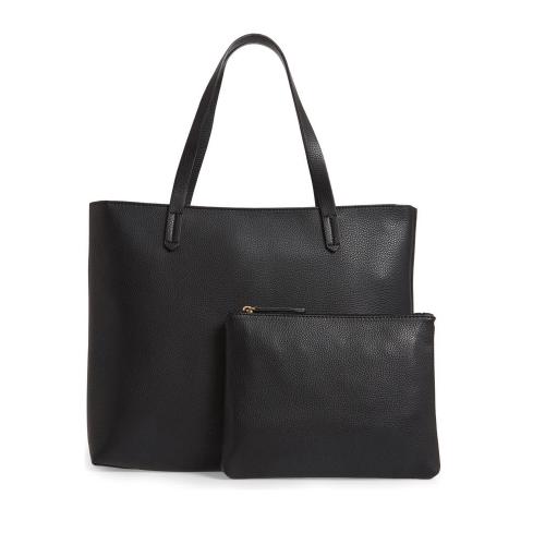 Good quality handbag pu leather shopper bag tote bags with custom logo
