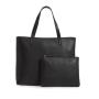 Good quality handbag pu leather shopper bag tote bags with custom logo