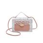 Transparent crossbody bags for women 2024 trend ladies handbag small square bag mini satchel shoulder bag