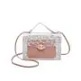 Transparent crossbody bags for women 2024 trend ladies handbag small square bag mini satchel shoulder bag