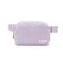 Personalized Purple Fleece Crossbody Waist Bags Unisex Daily Use Sports Running Mini Belt Bag with Adjustable Strap