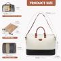 LOVEVOOK The Go-To Travel Bags Overnight Weekender Bags with 3 Packing Cubes & Shoes Bag Carry on Travel Duffle for Women men