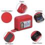 ZF234 Women New Fashionable Head Layer RFID Anti-theft  Cowhide Swipe Card Bag  Bank Card Document Organ Wallet  Money Clips