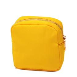RTS 18 Colors In Stock Best Gifts Bag Makeup For Girls Custom Small Pouch With Zipper Closed Nylon Cosmetic Bag