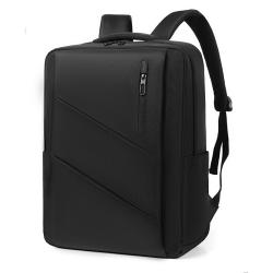 2024 New Business Laptop Case USB Charging Men's Backpack Business High end Solid Color Backpack