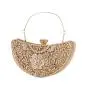 Metal Flower Diamond Handbags Green Bling Dress Bags Women Luxury Rhinestone Evening Bag For Party