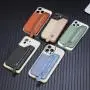 New Mobile Phone Card Cover Clam shell Bag Multi-Insert Card Holder Zipper Mobile Phone Bag Creative Back Stick Card Wallet Y554