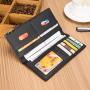 High quality fast delivery wholesale men business wallets slim brown black mens long purses