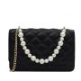 Luxury women's bag 2023 fashion design pu shoulder bag for pearl chain bags