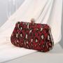 2022 New Arrivals Fashion Evening Bag Grace Embroidered Sequin Leopard Print  Banquet Clutch Luxury Handbags Purse For Women
