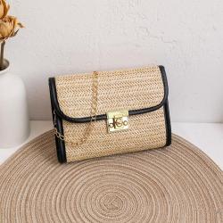CCF662 Women's Bags One Shoulder Bag Summer Straw Weaving Beach Bag For Women Handmade Fashion Women Casual Crossbody Handbag