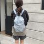 Korean Nylon Lightweight Backpack Goose Yellow Ribbon Shoulder Strap Lady Backpack Large Capacity Student Fashion Schoolbag
