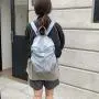 Korean Nylon Lightweight Backpack Goose Yellow Ribbon Shoulder Strap Lady Backpack Large Capacity Student Fashion Schoolbag