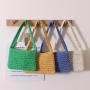 NEW Cotton Woven Small Shoulder Bags Women Handbags Ladies Casual Slim Phone Beach Bag For Women Luxury Wholesale