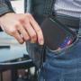 Wholesale Universal Slim Minimalist Front Pocket Wallet Rfid Blocking Credit Card Holder Leather Card Cases With Id Window