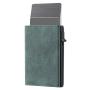 Custom Minimalist Wallet with ID Card Window Pop Up Front Pocket Wallet Genuine Leather Minimalist Card Holder
