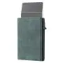 Custom Minimalist Wallet with ID Card Window Pop Up Front Pocket Wallet Genuine Leather Minimalist Card Holder