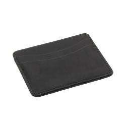 100% genuine leather credit card holder minimalist front pocket slim flat wallet for men