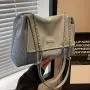 Casual soft leather large capacity versatile chain shoulder bag tote bag